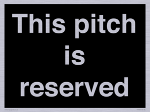 This pitch is reserved